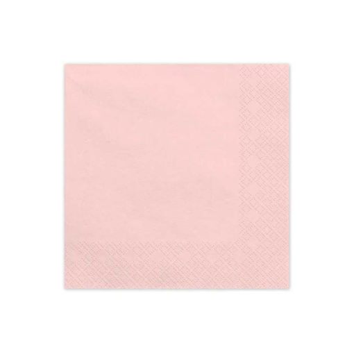 Picture of PAPER NAPKINS BABY PINK 33X33CM - 20 PACK